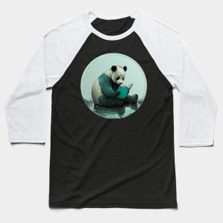 Panda Bear Book Lover Baseball T-Shirt